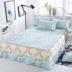 Bông bedspread giường váy một mảnh khăn trải giường bảo vệ tay áo lá sen ren nhóm giường đôi 1,8 m 2.0m mùa hè - Váy Petti ga giường viền ren Váy Petti