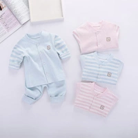 Bộ đồ mùa thu đông cho bé gái Quần áo nam mùa thu 0 cotton 1 trẻ em 3 tuổi Quần áo trẻ em nhỏ để giữ ấm - Quần áo lót đồ bộ cho be gái 12 tuổi