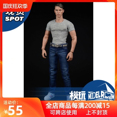 taobao agent Spot 1/6 Soldier Beauty Team Jeans Reunion 4 denim trousers belt