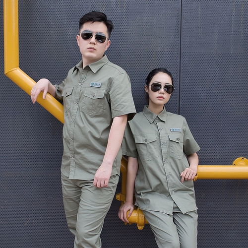 Хлопковый тонкий комфортный дышащий комплект для работы