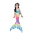 Nàng tiên cá Đuôi Hàn Quốc Trẻ Em Công Chúa Mắt Cá Chân Spa Set Quần Áo Cô Gái Bikini Bé Áo Tắm