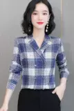 Рубашка, осенний сексуальный топ, длинный рукав, в корейском стиле, коллекция 2021