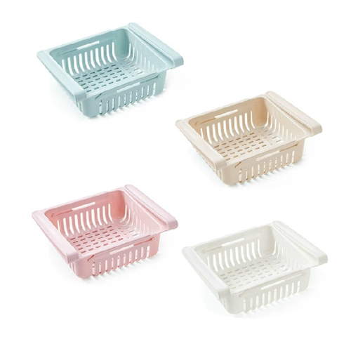 Свежие ядра в холодильнике, телескопическая коробка для хранения, яичный лоток синий резервный ящик для корзины -корзина