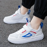 Спортивная дышащая нескользящая белая обувь для школьников и студентов для мальчиков, мягкая подошва, для бега