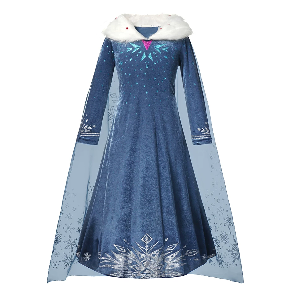 Платье принцессы для девочки косплей Frozen1/2 Эльза Анна