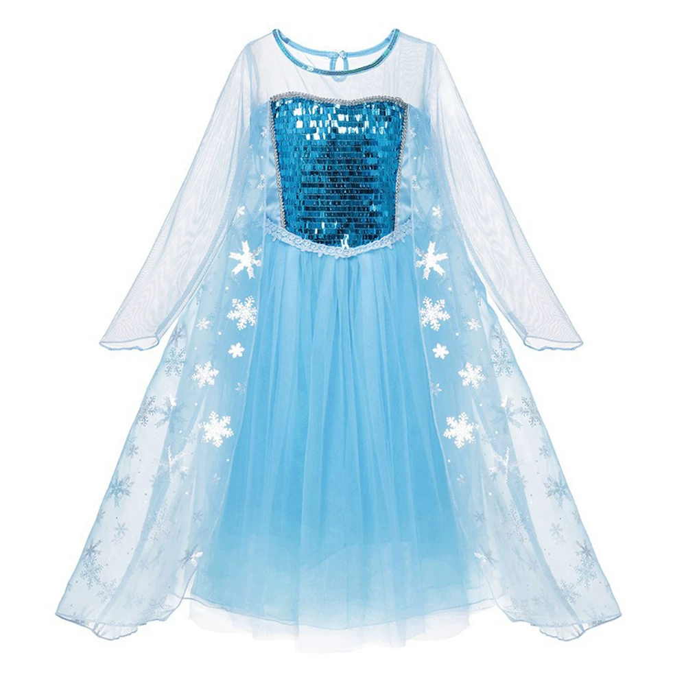 Платье принцессы для девочки косплей Frozen1/2 Эльза Анна