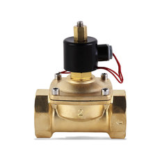 Пневматические детали 常开电磁阀开关阀水阀气阀12v24v220v2分4分6分1寸2寸全国包邮