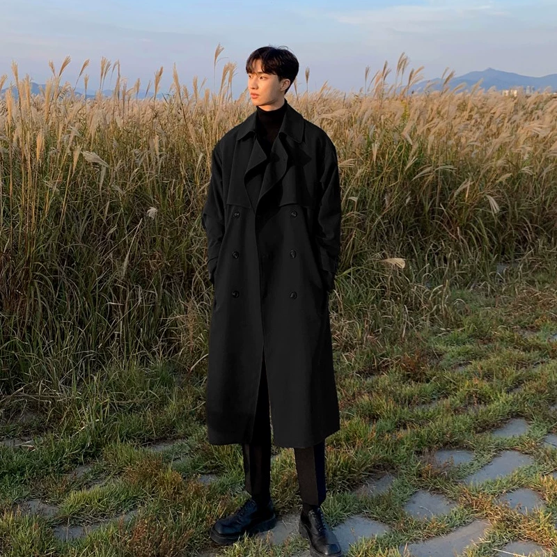 Demi-season trench coat, jacket, oversize, increased thickness