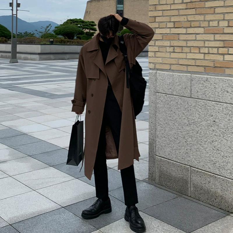 Demi-season trench coat, jacket, oversize, increased thickness