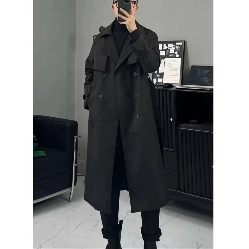 Demi-season trench coat, jacket, oversize, increased thickness
