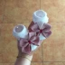 Hàn Quốc nguyên bản bột nơ bé mùa hè mỏng mảnh cotton vớ bé miệng rộng ren vớ vớ tiệc - Vớ Vớ