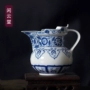 Giải trí đám mây hội trường Jingdezhen màu xanh và trắng vẽ tay cổ sọ mũ công bằng cốc trà trà trà trà Kung Fu bộ trà - Trà sứ binh pha tra