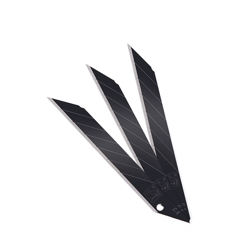 Лезвие из фольги дятла, полностью черное FD-B40A, острый угол 30 градусов, маленькое художественное лезвие 9 мм для обрезки и гравировки