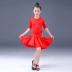 Trẻ em khiêu vũ Latin trang phục cô gái thực hành khiêu vũ quần áo cạnh tranh trang phục tiêu chuẩn trang phục cô gái nhảy váy tập thể dục - Trang phục