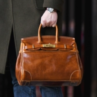 Платиновая ретро кожаная сумка на одно плечо, рюкзак, в американском стиле, из натуральной кожи