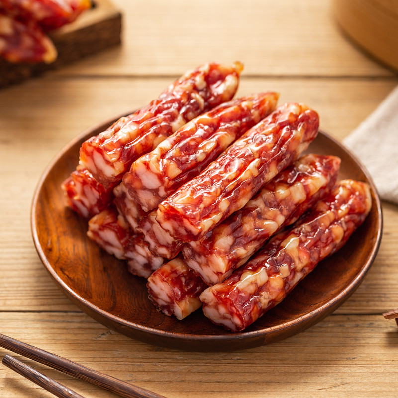 【非遗美食】广东特产,凤岗黄官球客家特产 客家腊肠/客家猪肝肠/客家