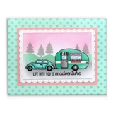 Прямоугольная коробка метка край -образец режущей формы режущая форма