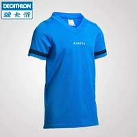 Thể thao của trẻ em t-shirt rugby thể thao tops ngắn tay t-shirt kipsta găng tay chơi bóng bầu dục