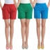 Phụ nữ trung niên quần short mặc mẹ mùa hè ăn mặc kích thước lớn cotton căng eo cao trung niên lỏng thường năm quần đồ mặc nhà Quần short