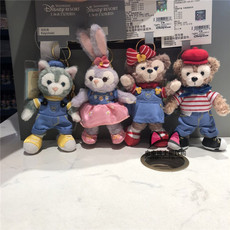 Брелок 上海迪士尼国内代购牛仔达菲星黛露雪梨玫卡通动漫毛绒钥匙扣挂件