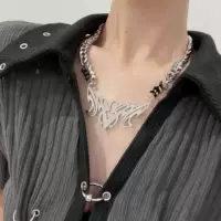 Небольшая дизайнерская подвеска с буквами в стиле хип-хоп, ожерелье подходит для мужчин и женщин, сделано на заказ, в стиле панк