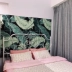 Nền vải ins treo vải phòng ngủ tường nhà màu xanh lá cây thực vật tấm thảm Bắc Âu phòng khách tấm thảm cạnh giường ngủ trang trí