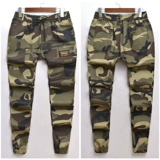 Камуфляжные хлопковые летние трендовые штаны для отдыха, в корейском стиле, оверсайз