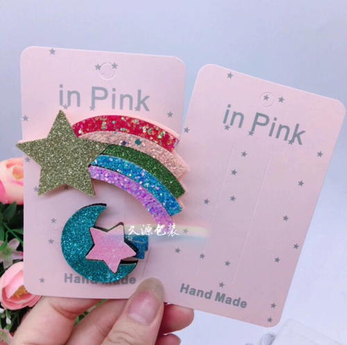 Заколка для волос, детский аксессуар для волос с бантиком, карточки, новая коллекция