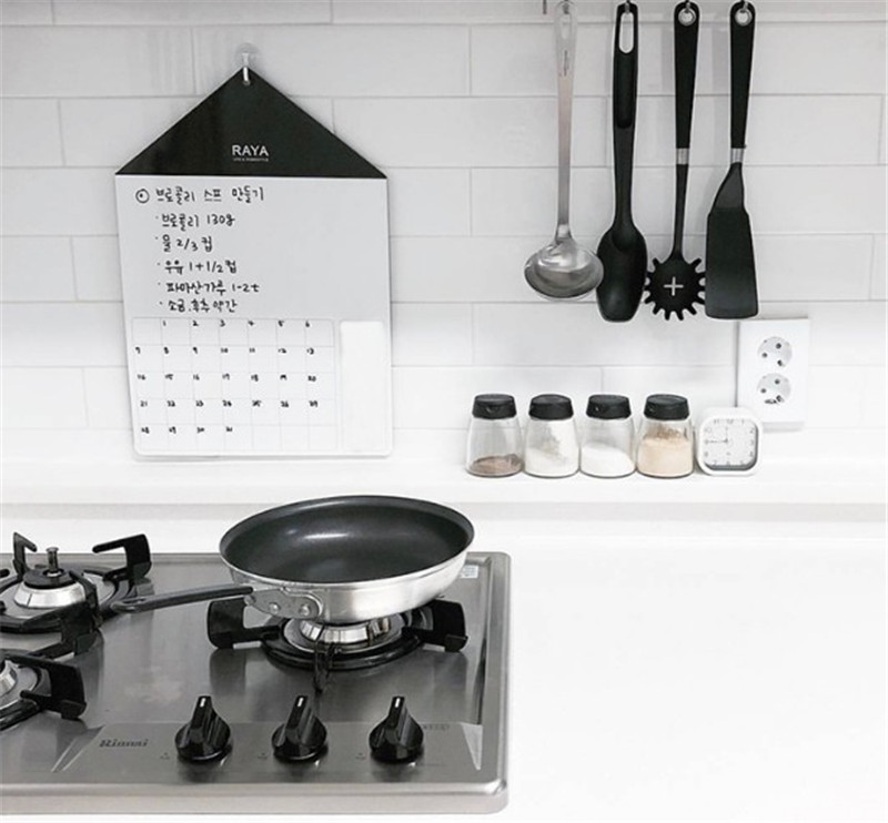 Wind Small House Design Refrigerator Wall Sticker Home Decoration Message Board_voghion.com