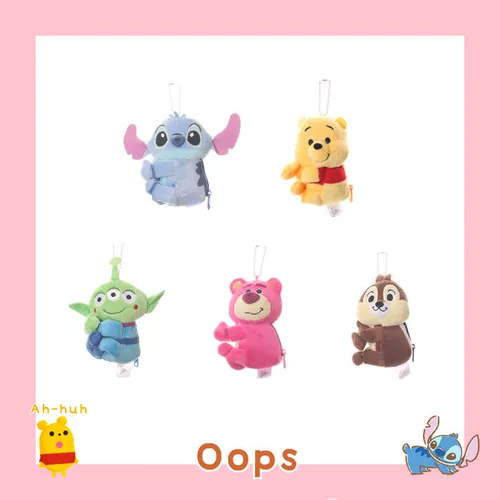 Плюшевый школьный рюкзак, подвеска на липучке, кукла, монеты