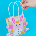 Rõ ràng động vật túi giấy trẻ em diy tự chế túi xách mẫu giáo nhãn khóa học gói nguyên liệu sáng tạo dán sản xuất Handmade / Creative DIY