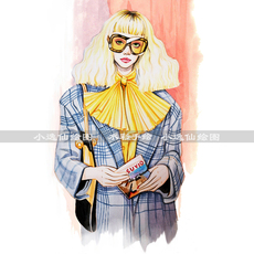 услуги аксессуары дизайн 代画服装效果图款式图ai cdr设计ps电脑手绘马克笔淘主图临摹素材