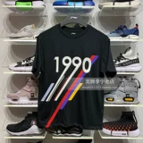 Li Ning, летняя хлопковая футболка с круглым воротником, спортивный костюм, короткий рукав, оверсайз