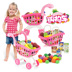 Thêm mua sắm lớn giỏ đồ chơi trẻ em siêu thị xe đẩy mô phỏng cô gái bé chơi nhà 1-3 tuổi xe đẩy em Đồ chơi gia đình