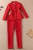 2018 mới phù hợp với màu đỏ phù hợp với nữ thời trang giản dị nhỏ Tây trang trí phù hợp với cơ thể chuyên nghiệp mặc Business Suit