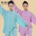 Wujitang hot new mùa xuân và mùa hè sợi gai dầu mới dài tay Tai Chi quần áo tập thể dục quần áo 8 lựa chọn màu sắc đàn hồi thở treo lên Mùa xuân