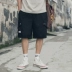 Raul mùa hè Đàn ông Nhật ngụy trang lỏng lẻo năm điểm quần hip hop thủy triều thương hiệu quần yếm quần âu retro - Crop Jeans