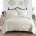 Quilting màu rắn retro cao cấp được bao phủ bởi bông giặt trải giường ba bộ điều hòa không khí đôi là [màu sợi] Trải giường