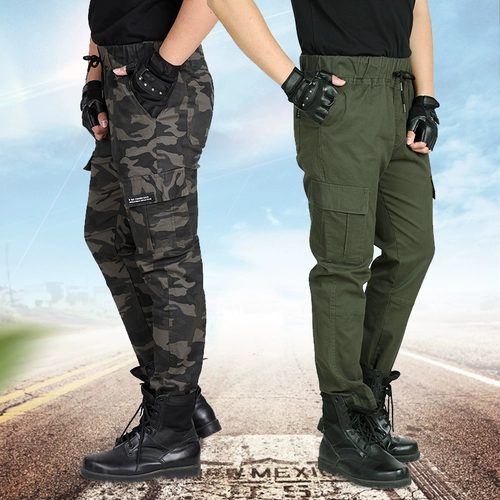 Износостойкие осенние хлопковые штаны для работы, защита от ожогов, свободный крой