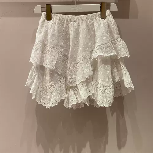 Брендовые кружевные шорты, юбка, штаны, с вышивкой, кружевное платье