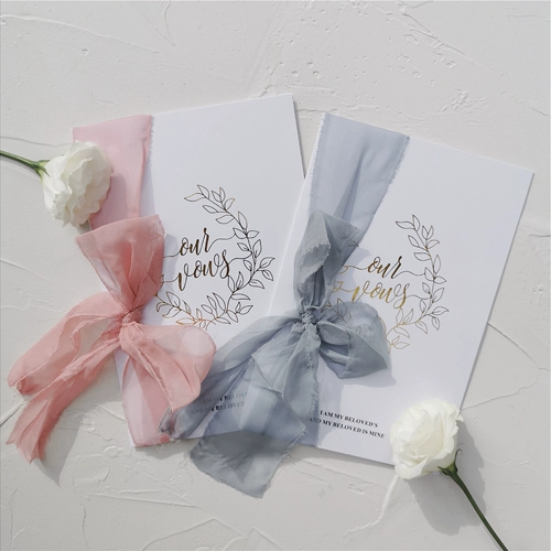 Ваш Forever Original Design INS Свадебные клятвы клятвы Декларация Декларация Книга Книга Шаг Блоген