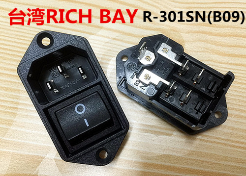 for RICH BAY socket with 4 foot 2 in 1  switch with ears B09 2PCS R-301SN 