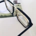5cs2018 Hàn Quốc lưới đỏ hộp kính nghiêng kính phẳng khung gương gương nam và nữ đồng bằng 31076 kính bảo vệ mắt Kính đeo mắt kính