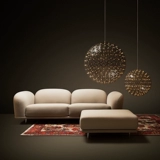 Moooi Cloud Импортированная выставочная выставочная выставочная ткань Комфортный диван с гостиной гостиной карлика и стула для ног
