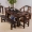 Cũ gỗ tàu bàn trà và ghế kết hợp của căn hộ nhỏ ban công phòng khách bàn cà phê bảng trà đơn giản bàn trà kung fu đồ gỗ vững chắc - Bàn trà