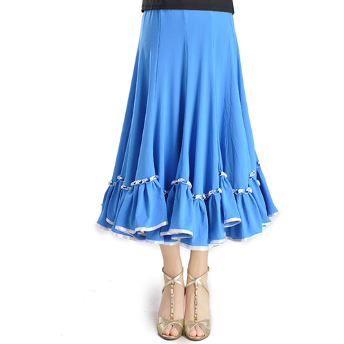 Дружба танцевальная юбка современная тренировочная юбка квадратная танцевальная юбка синю