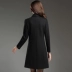 Áo gió nữ mùa xuân và mùa thu giữa váy mẹ dài 2019 mùa thu mới cho phụ nữ áo khoác đôi màu đen thuần khiết hoang dã - Trench Coat