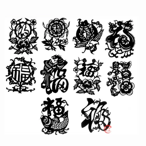 A3 A3 бумажная копия материала черно -белой зодиака Благословения Красная мечта Китайская мечта Красная бумага