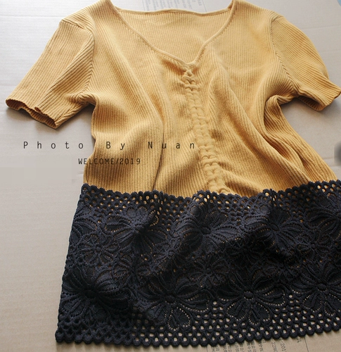 Японская эластичная кружевная ткань, нижнее белье, комбинезон, нарукавники, украшение, аксессуар, кружевное платье, 16см