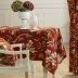 Bông vải bảng vải che khăn châu Âu và Mỹ phong cách phong cách vườn Trung Quốc bàn cà phê khăn trải bàn vải bán kính lễ hôn nhân bằng gỗ hồng - Khăn trải bàn